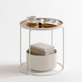 Table d'appoint aux lignes épurées, coloris gris