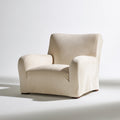 Fauteuil d'appoint aux lignes épurées, coloris gris